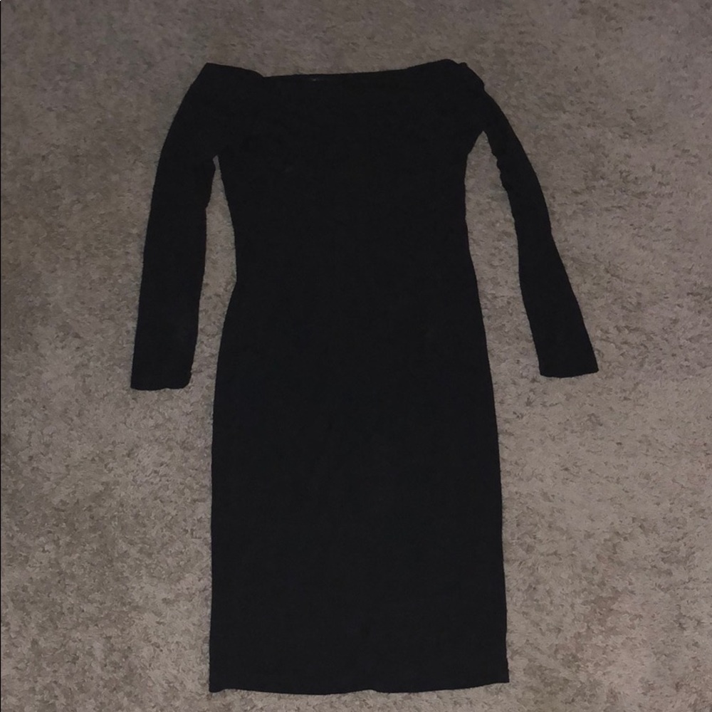 Women’s tight black dress